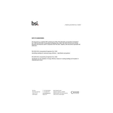 BS PAS 2035/2030:2019, ONLINE - 1 LICENCE