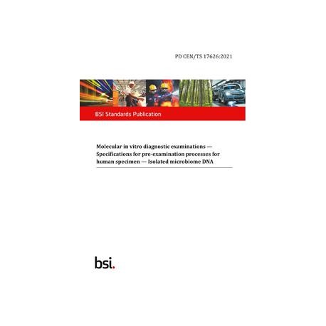 BS PD CEN/TS 17626:2021