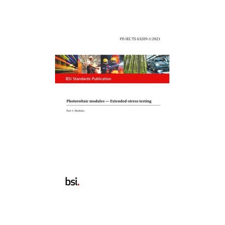 BS PD IEC TS 63209-1:2021