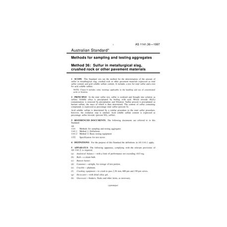 AS 1141.36-1997                        [ Superseded ]