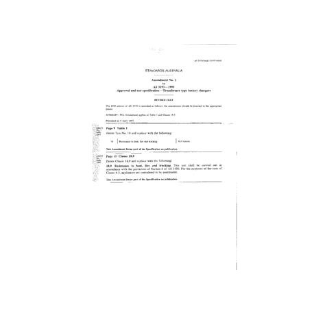 AS 3193-1995 AMDT 1                        [ Superseded ]