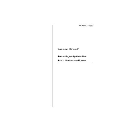 AS 4497.1-1997                        [ Superseded ]
