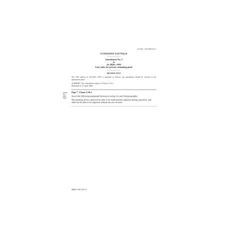 AS 2820-1993 AMDT 1                        [ Superseded ]