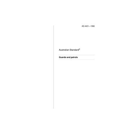 AS 4421-1996                        [ Superseded ]