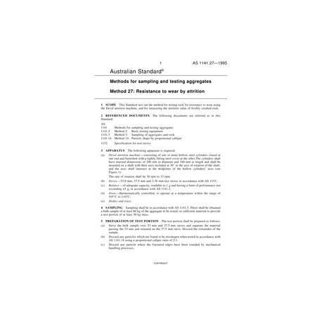 AS 1141.27-1995                        [ Superseded ]