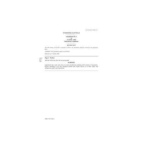 AS 2545-1993 AMDT 1                        [ Superseded ]