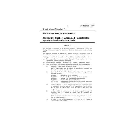 AS 1683.26-1994                        [ Superseded ]