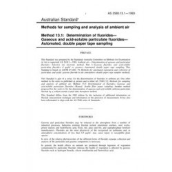 AS 3580.13.1-1993                        [ Obsolescent ]
