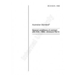 AS 2124 A-1992                        [ Superseded ]