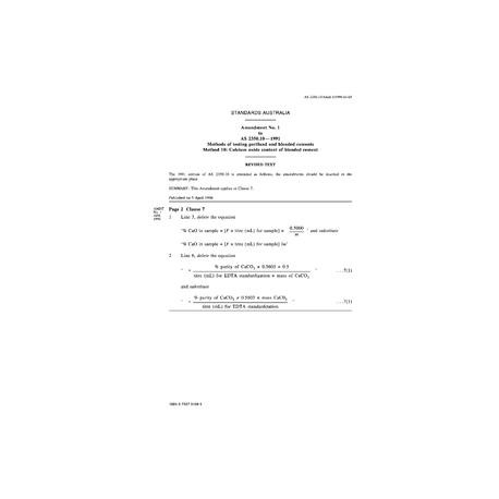 AS 2350.10-1991 AMDT 1                        [ Superseded ]