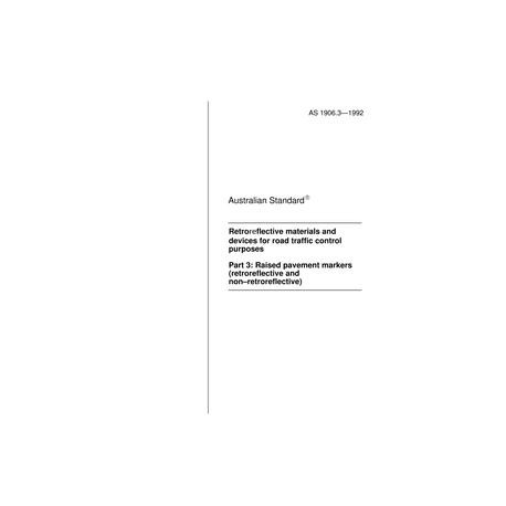 AS 1906.3-1992                        [ Available Superseded ]
