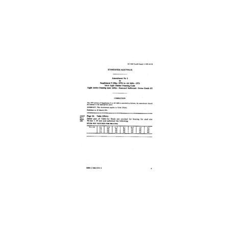 AS 1684 SUPP 9-1975 AMDT 2                        [ Superseded ]