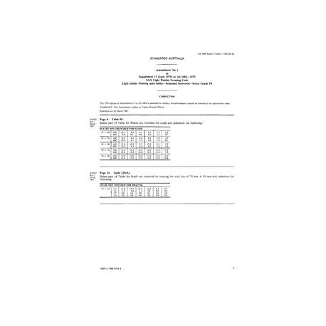 AS 1684 SUPP 11-1975 AMDT 2                        [ Superseded ]