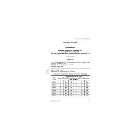 AS 1684 SUPP 14-1975 AMDT 2                        [ Superseded ]