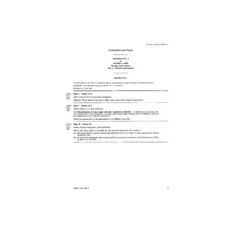 AS 1056.1-1991 AMDT 1                        [ Superseded ]
