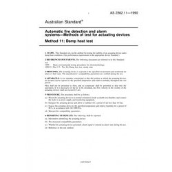 AS 2362.11-1990                        [ Superseded ]