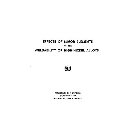 Effects of Minor Elements on the Weldability of High-Nickel Steel