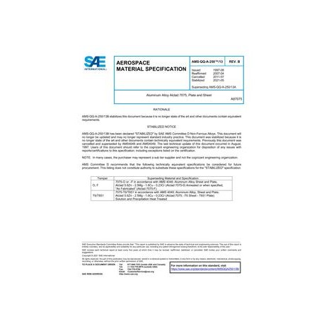 SAE AMSQQA250/13B
