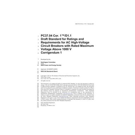 IEEE C37.04-2018/Cor 1-2021
