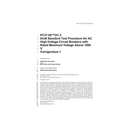 IEEE PC37.09-2018/Cor 1
