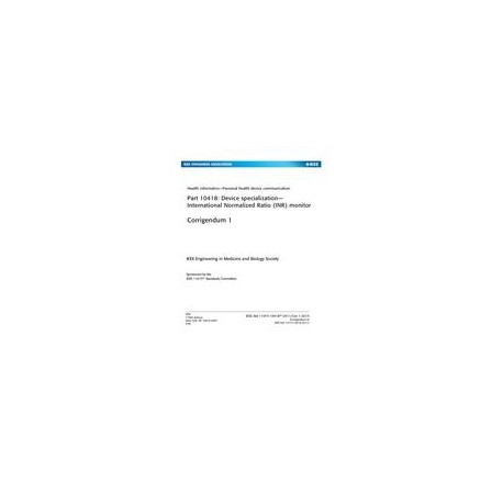 IEEE 11073-10418-2011/Cor 1-2015