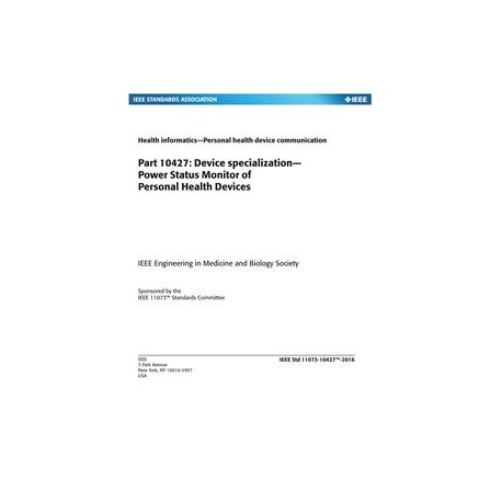 IEEE 11073-10427-2016