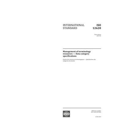 ISO 12620:2019