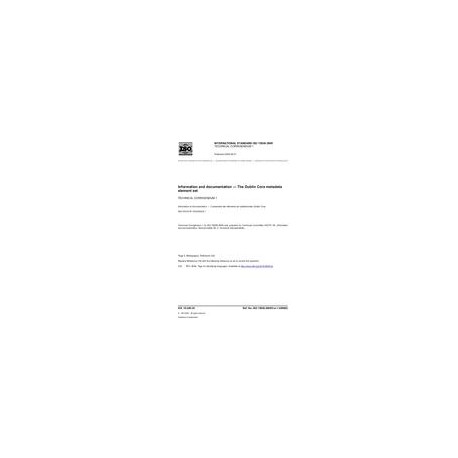 ISO 15836/Cor1:2009