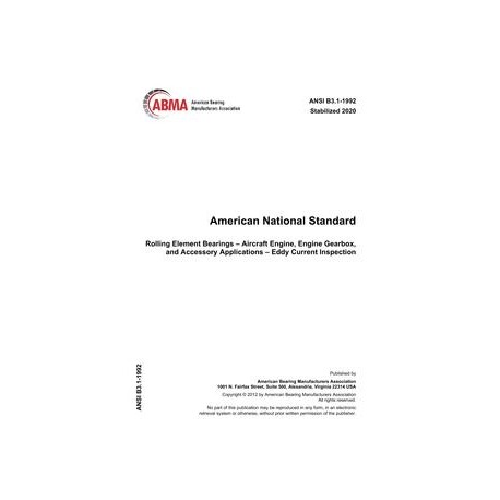 ABMA B3.1:1992 (S2020)