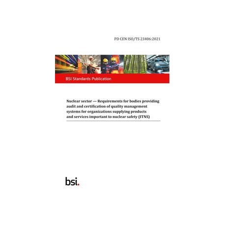 BS PD CEN ISO/TS 23406:2021