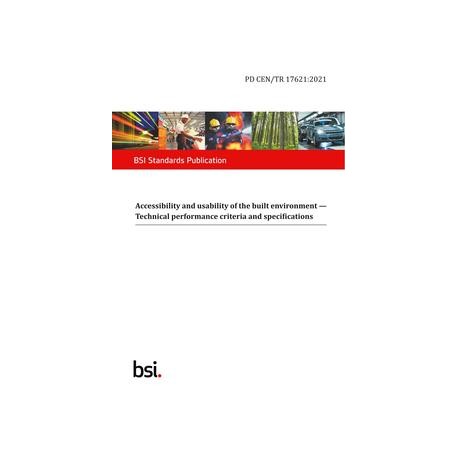 BS PD CEN/TR 17621:2021