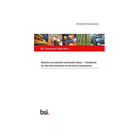 BS PD ISO/TR 4644:2021