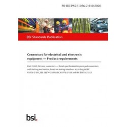 BS PD IEC PAS 61076-2-010:2020