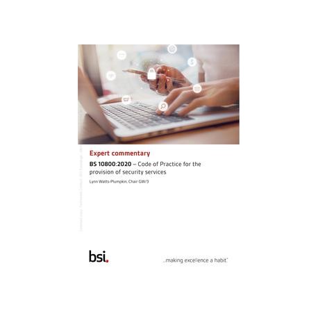 BS 10800:2020 EXCOMM