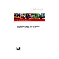 BS PD CEN/TR 419040:2018