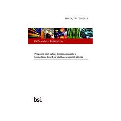 BS PD CEN/TR 17238:2018