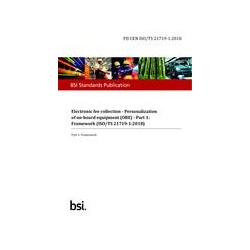BS PD CEN ISO/TS 21719-1:2018