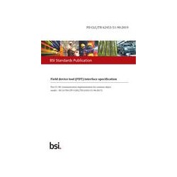 BS PD CLC/TR 62453-51-90:2019