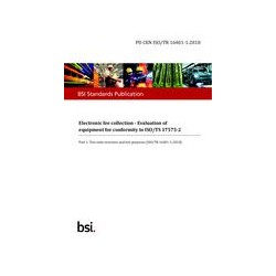 BS PD CEN ISO/TR 16401-1:2018