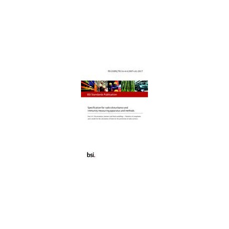 BS PD CISPR/TR 16-4-4:2007+A1:2017
