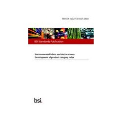 BS PD CEN ISO/TS 14027:2018
