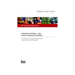 BS PD ISO/IEC TS 20071-15:2017