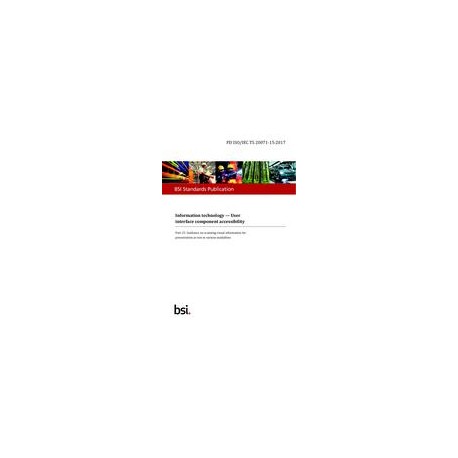 BS PD ISO/IEC TS 20071-15:2017