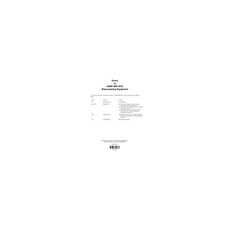 ASME BPE-2012 Errata
