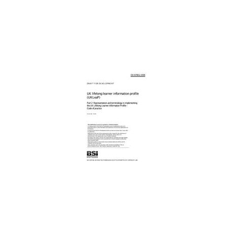 BS DD 8788-2:2006 (NO HARDCOPY ORDERING)
