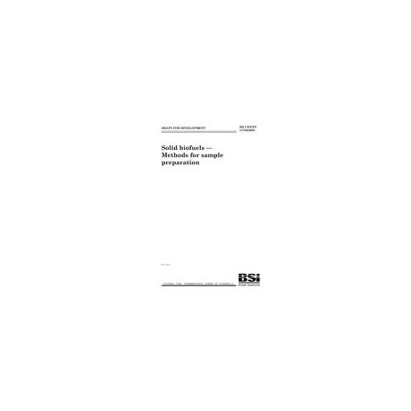 BS DD CEN/TS 14780:2005