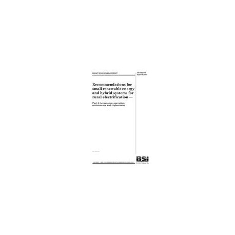 BS DD IEC/TS 62257-6:2005