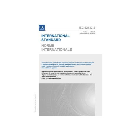 IEC 62133-2 Ed. 1.1 b:2021