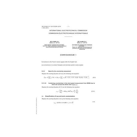 IEC 61400-12-1 Cor.1 Ed. 2.0 b:2019