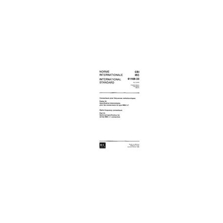 IEC 61169-33 Ed. 1.0 b:1996
